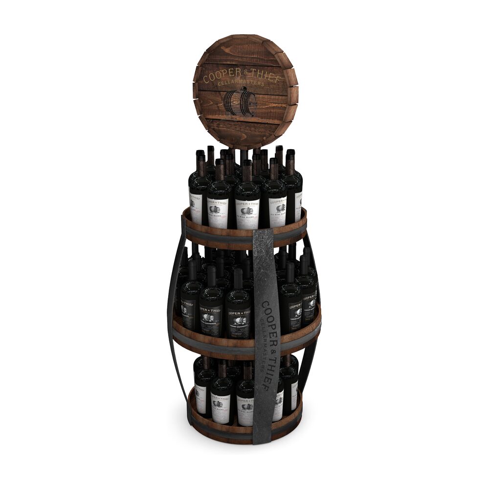 Custom barrel display for Cooper & Thief