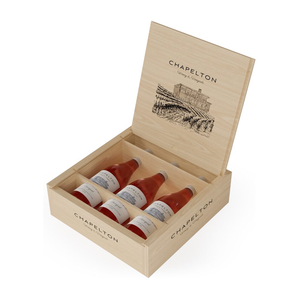 Custom wood box and crate display for Chappelton