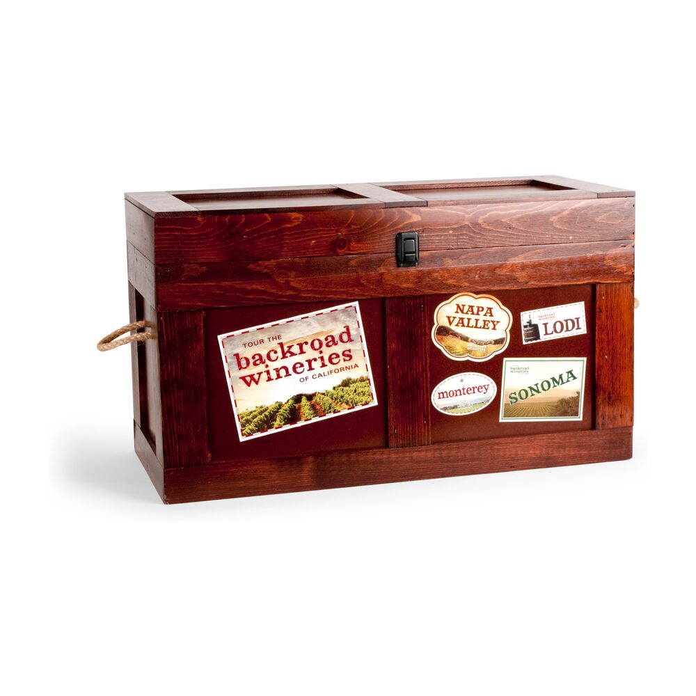 Custom wood box and crate display for DFV Backroads Crate