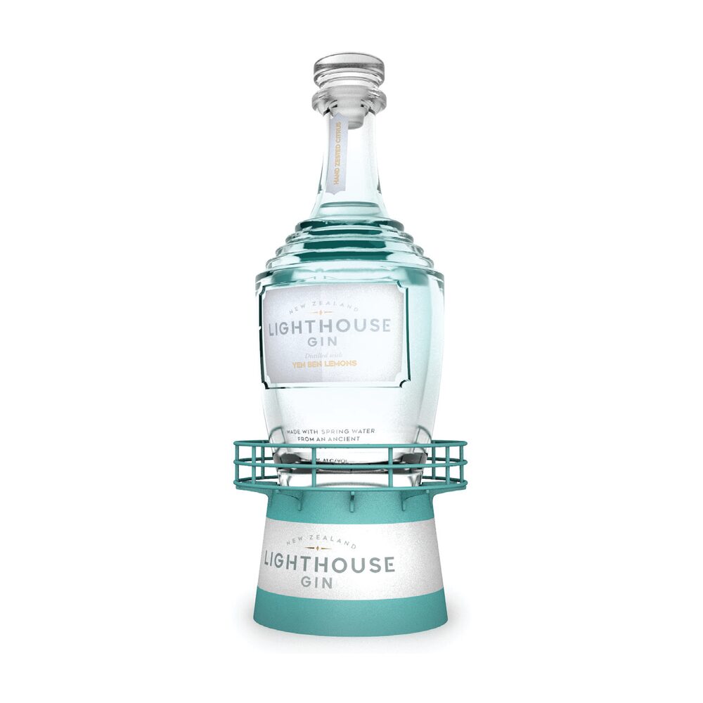 Custom on-premise bar and restaurant display for Lighthouse Gin